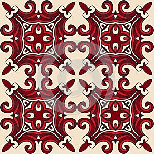 Seamless pattern vector tiled geometric abstract