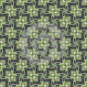 Seamless pattern with vegetal motives. photo
