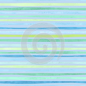 Seamless pattern with vibrant blue and green stripes