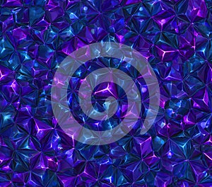 Seamless Pattern Vibrant Blue and Purple Gemstone Texture