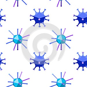 Seamless pattern with viruses