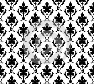 Seamless pattern wallpaper floral