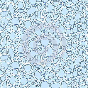 Seamless pattern water drops of different shapes