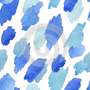 Seamless pattern of watercolor spots