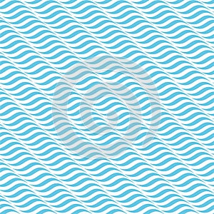 Seamless pattern with waves. Geometric background. Vector illustration.