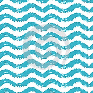 Seamless pattern with waves for summer time theme .