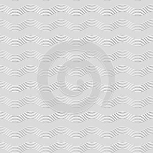 Seamless pattern of wavy lines. Geometric background.