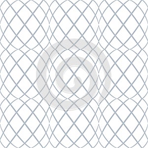 Seamless pattern. Wavy lines latticed texture.