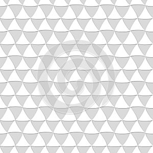 Seamless pattern of wavy triangles. Abstract background.