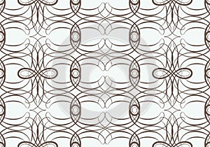 Seamless pattern with weaving circle mesh