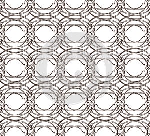 Seamless pattern with weaving circle mesh