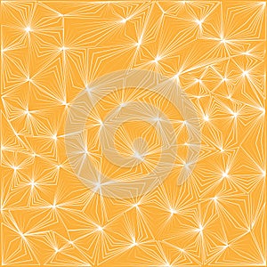 Seamless pattern white cobweb on a yellow background