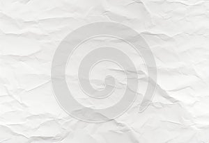 Seamless pattern white crumpled paper. AI generated