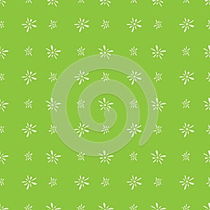 Seamless pattern of white florets petals