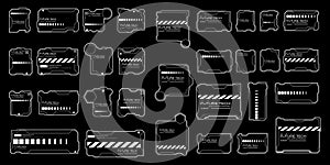 Futuristic HUD Elements Collection - Sci-Fi Interface Design