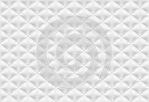 Seamless pattern white quilted fabric