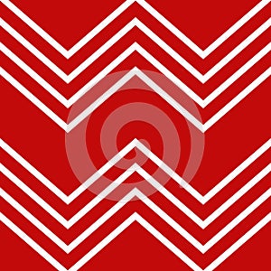 Seamless pattern with white and red aztec geometric print for rugs