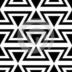 Seamless pattern with white zigzag lines (2), modern stylish image.