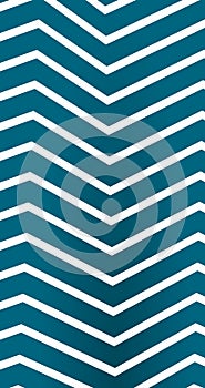 Seamless pattern with White zigzag lines on Vertical Blue background