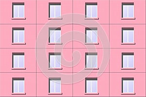 Seamless pattern of Windows of the panel house