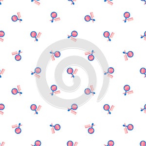 Seamless pattern for womens beuty salon or hair salon. Vector illustration