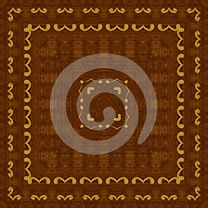 Seamless pattern, wooden marquetry