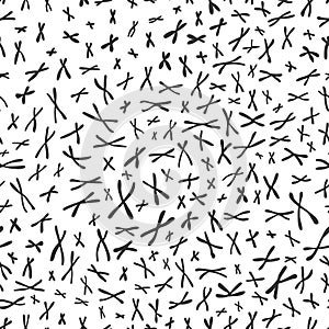 Seamless pattern of x chromosomes
