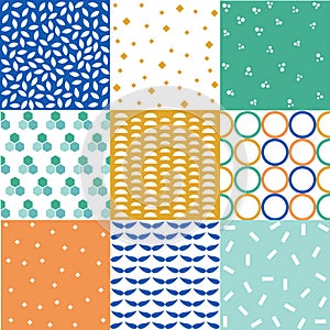 Seamless patterns with fabric textures