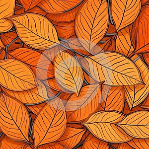 seamless patterns with leaf