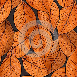 seamless patterns with leaf
