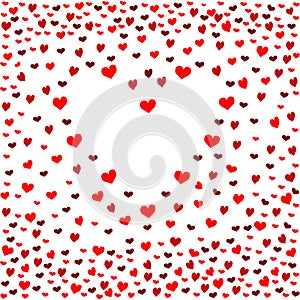 Seamless patterns with red hearts. Seamless background with hearts. Valentine s Day.