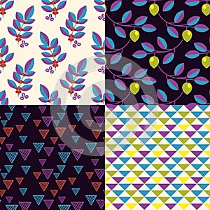 Seamless patterns set