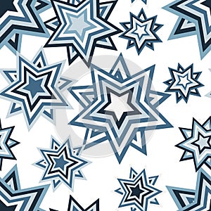 Seamless pentagram pattern