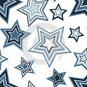 Seamless pentagram pattern