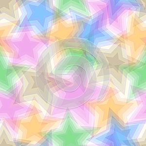 Seamless pentagram pattern