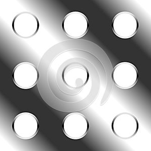 Seamless perforated metal plate