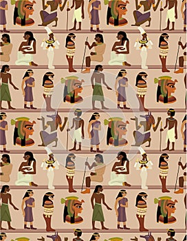 Seamless pharaoh pattern