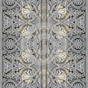 Seamless photo texture of India ornament on the stone plates