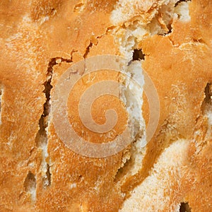 Seamless photo texture of torn bread pastry