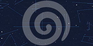 Seamless physics pattern with formulas, planets and atoms for presentations, wrapping paper, covers