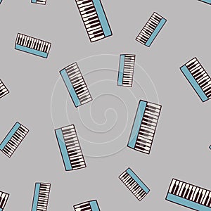 Seamless piano pattern