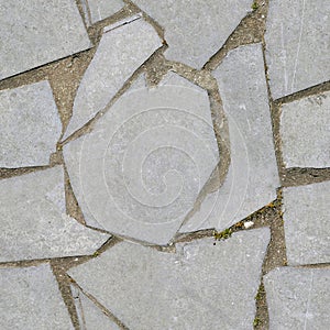 Seamless picture of terras flagstones, granite paving stone. photo