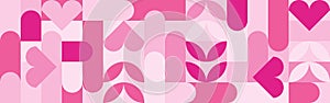 Seamless pink background for Mother\'s Day card template.