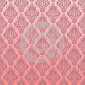 Seamless pink floral pattern