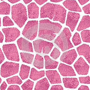 Seamless pink giraffe skin pattern. Glamorous giraffe skin print