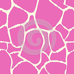 Seamless pink giraffe texture pattern