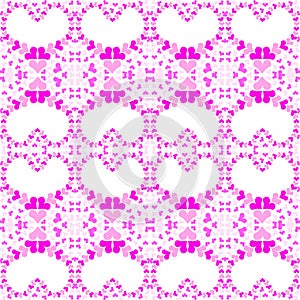Seamless Pink Hearts Background Texture