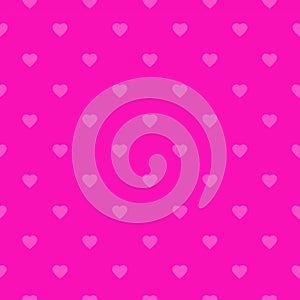 Seamless pink hearts pattern