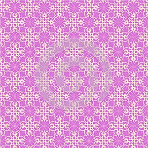 Seamless pink lace ornament wallpaper