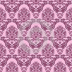 Seamless pink retro Wallpaper for design